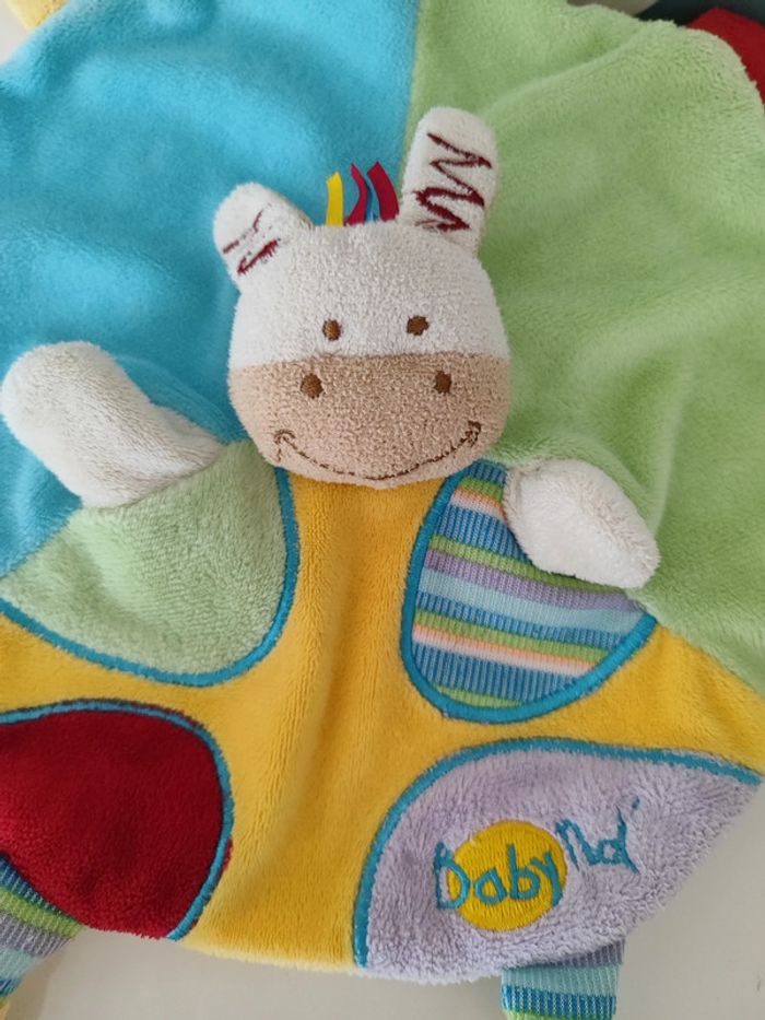 Doudou plat rond cheval baby nat - photo numéro 2