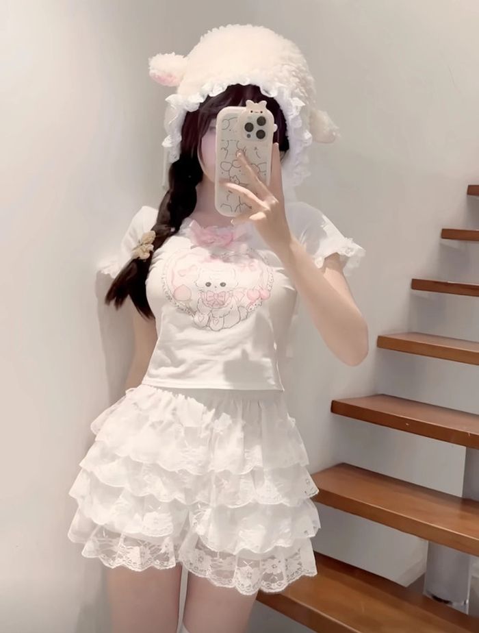 T-shirt Cute Kawaii style Sanrio Melody Lolita Barbie - photo numéro 10