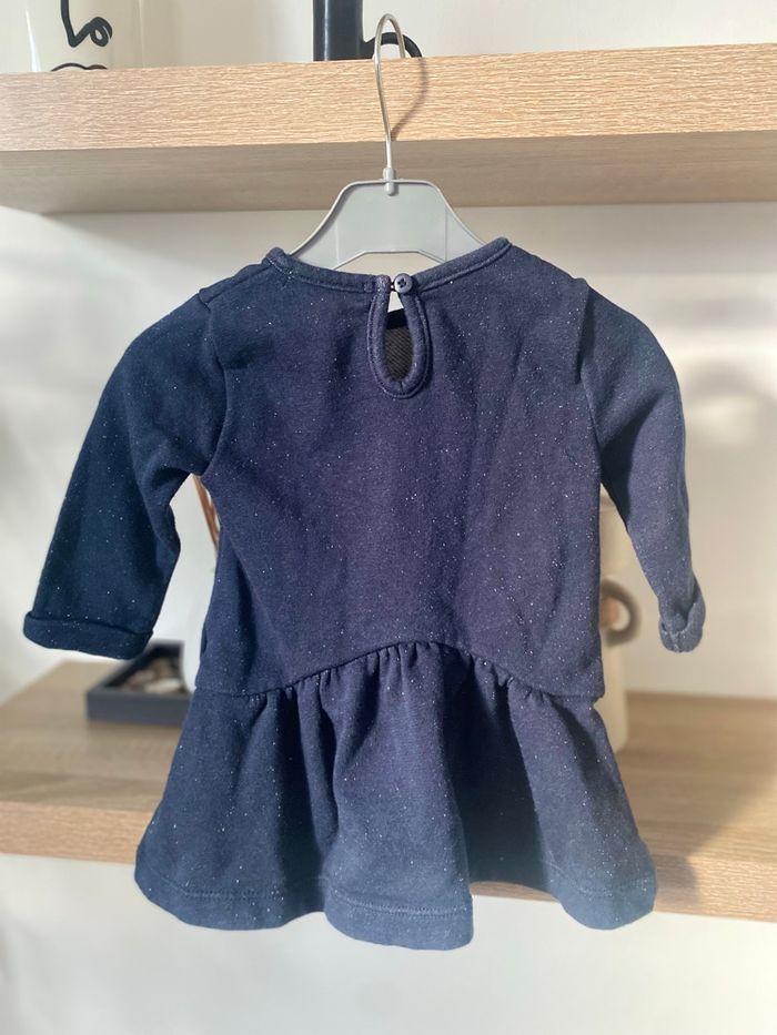 Robe fille bleue marine Lulu Castagnette  6 mois - photo numéro 2