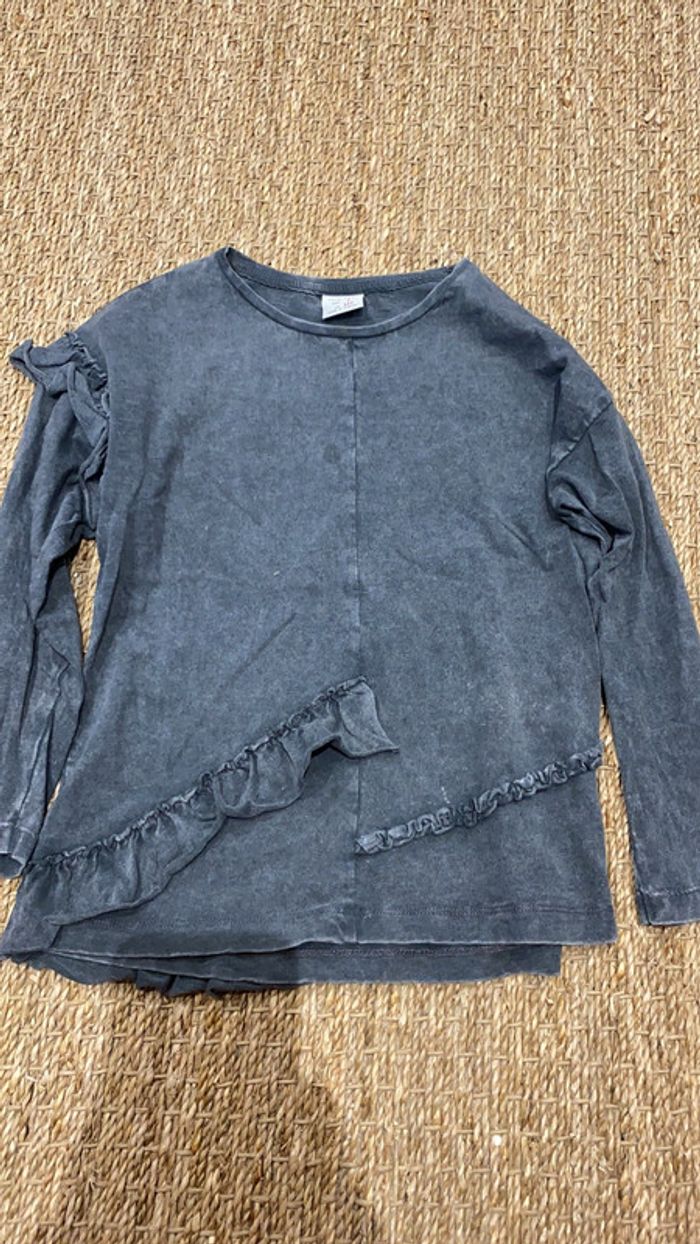 T-shirt gris Zara 7 ans