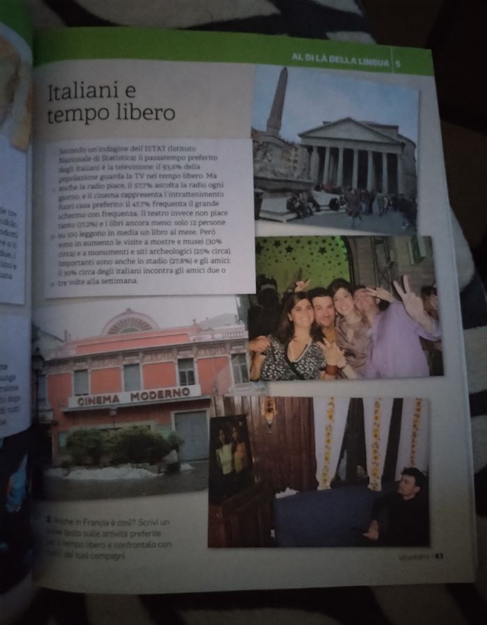 Manuel italien "Bravissimi" 1er année A1/A2 édition maison des langues - photo numéro 6