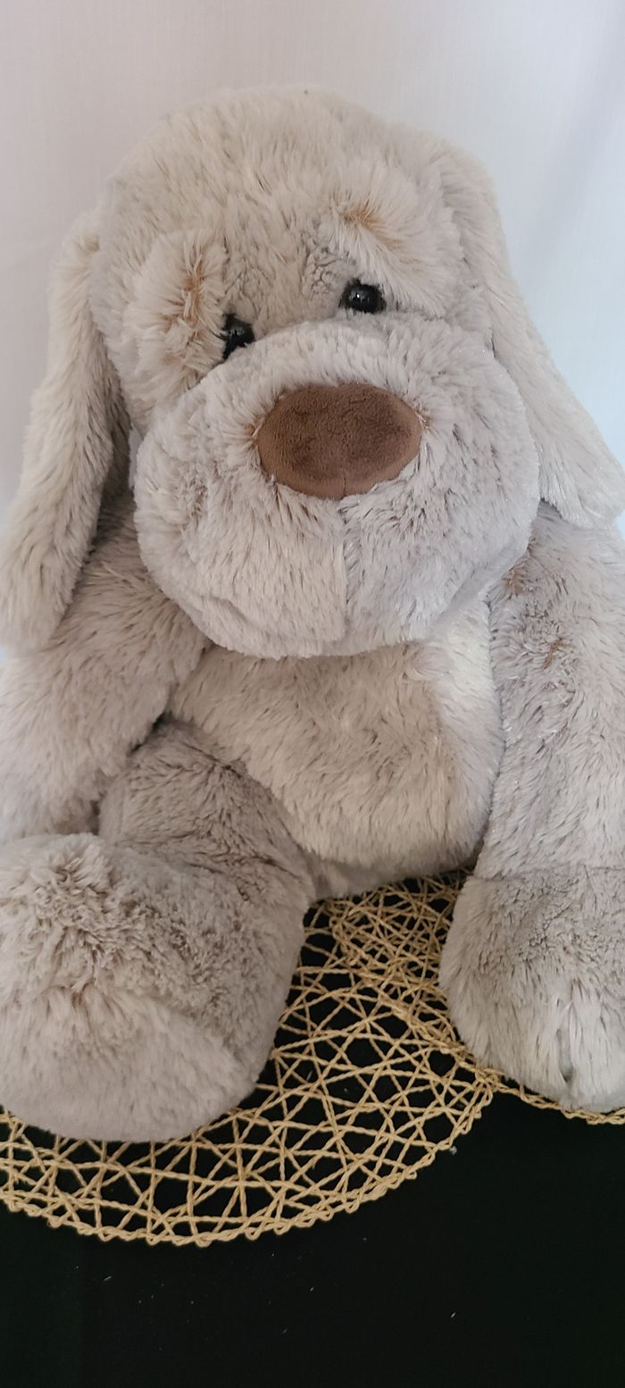 Gipsy Toys - Chien Flatoutou - Peluche - 50 cm - Gris -