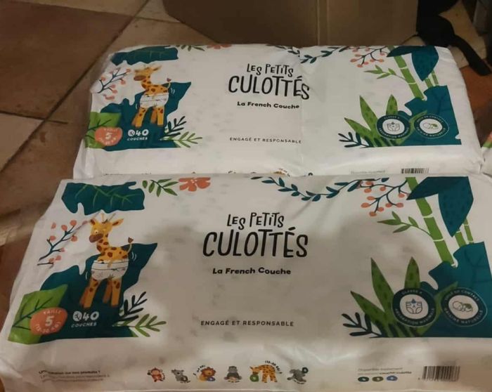 2 paquets couches les petits culottés taille 5