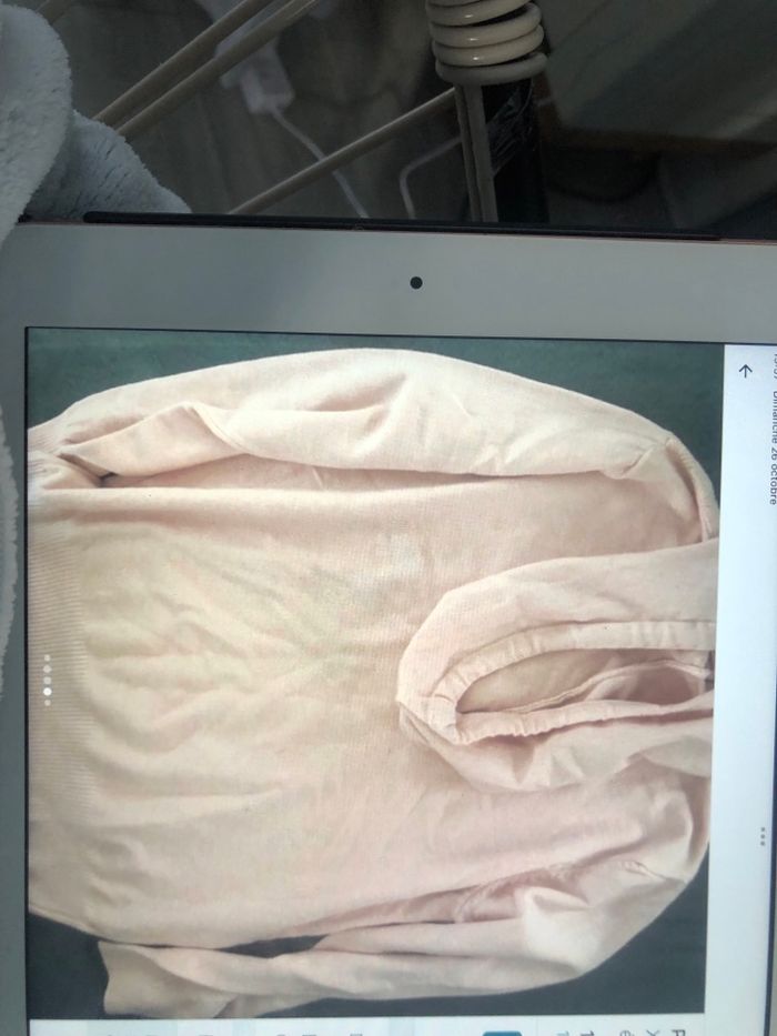 Pull rose pâle  sans marque XS - photo numéro 4