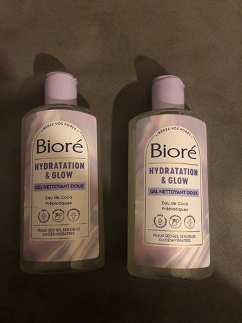 Bioré hydratation et glow lot de 2