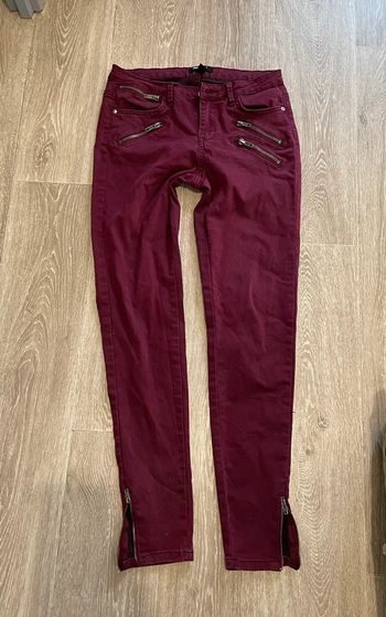 Pantalon bordeaux taille 38 Jennyfer