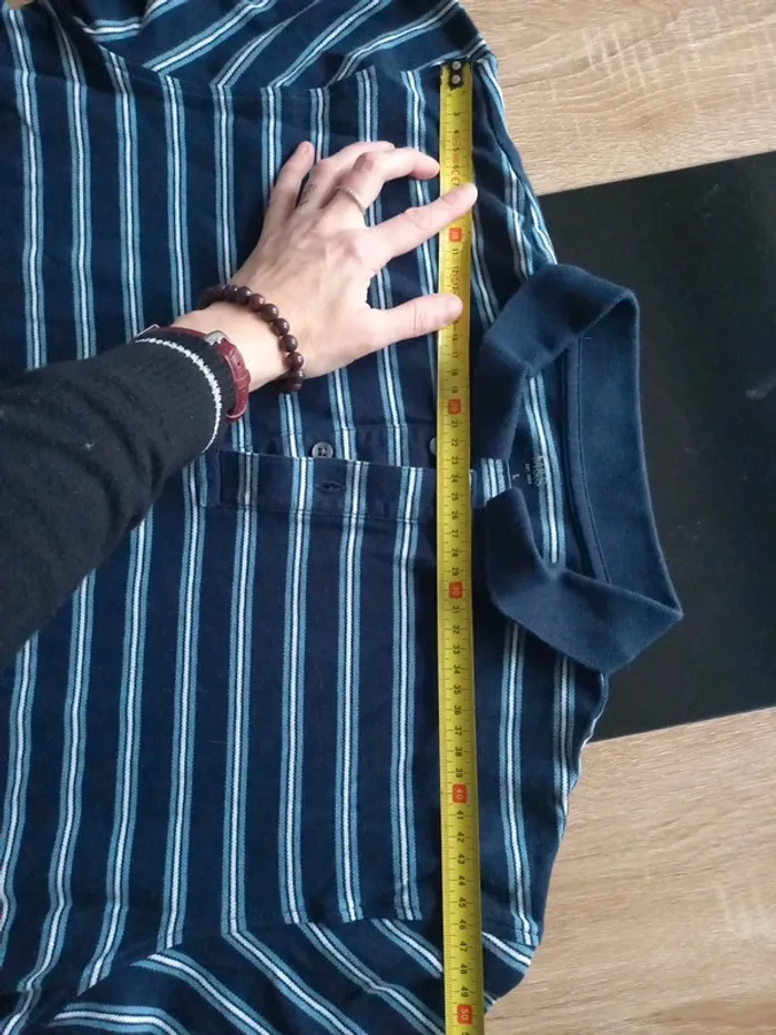 Polo homme rayé L - photo numéro 9