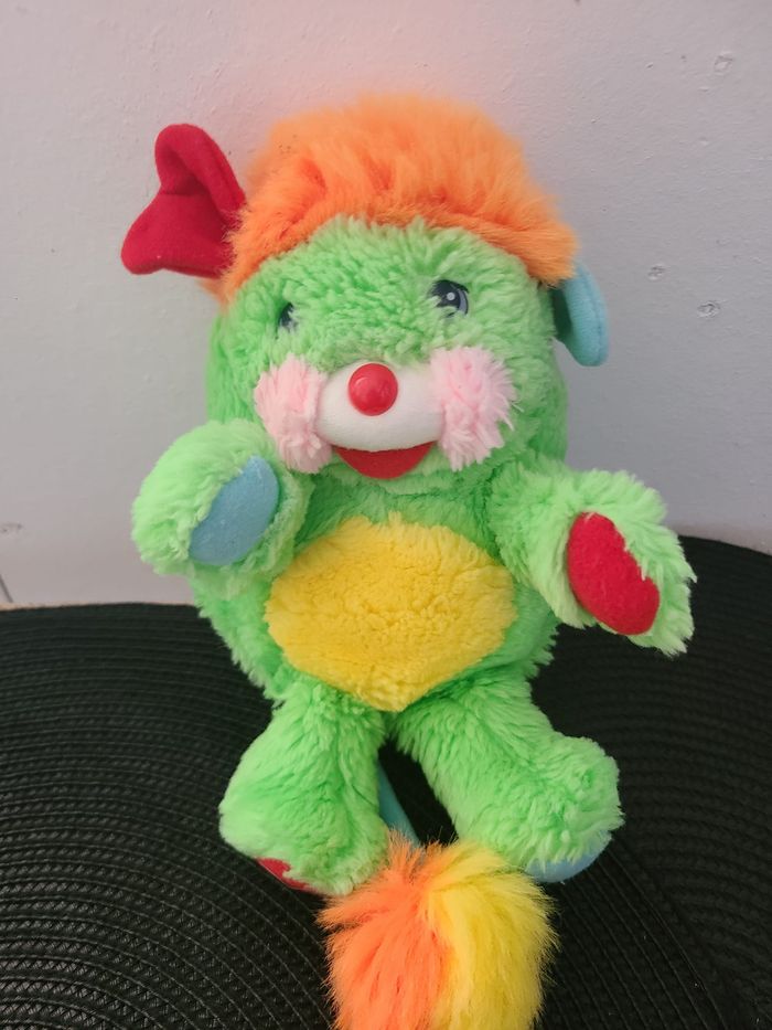 VINTAGE - Peluche Popples vert MATTEL 1986 - photo numéro 3