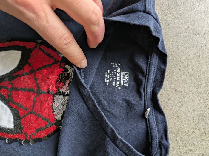 Débardeur orchestra spiderman sequin 4 ans - photo numéro 2