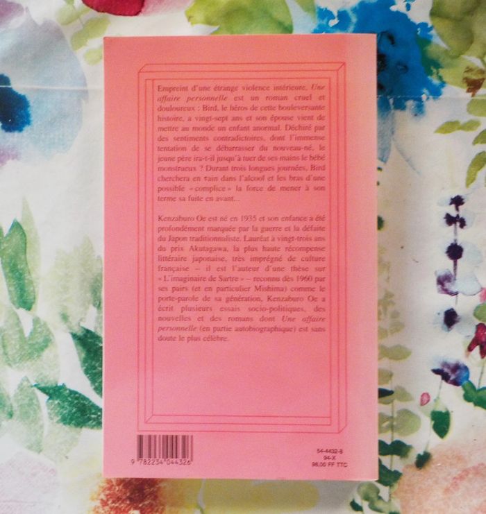 Une affaire personnelle de Kenzaburo Oe Ed. Stock - photo numéro 3