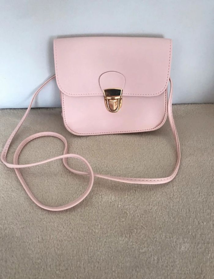 Sac bandoulière rose - photo numéro 2