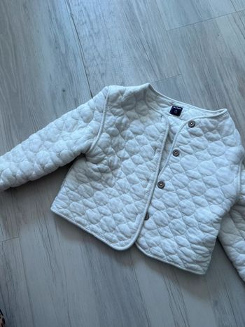 Veste matelassé blanche