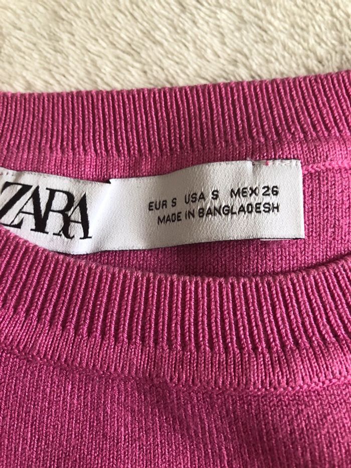tee-shirt court zara - photo numéro 2