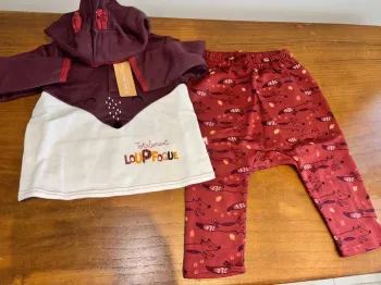 Ensemble molleton loup