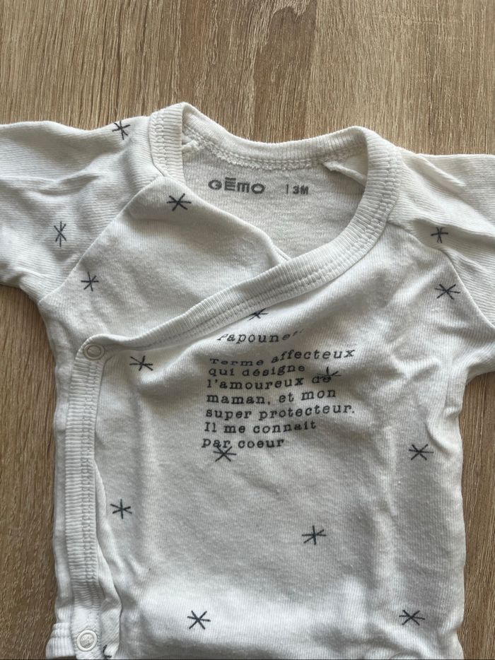 Lot de 5 body taille 3mois - photo numéro 3