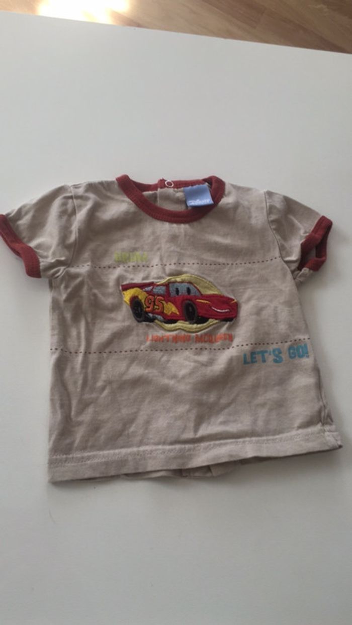 Teeshirt à manches courtes beige cars