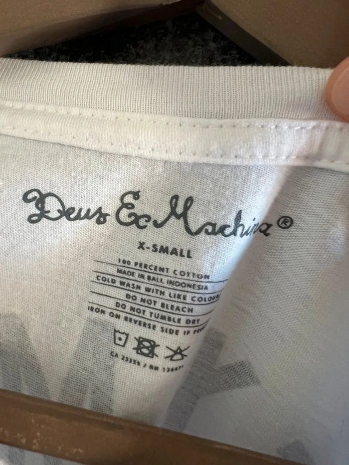 T-shirt blanc femme Deus Ex Machina taille XS Camiseta blanca mujer Maglietta donna Weißes Damen - photo numéro 4
