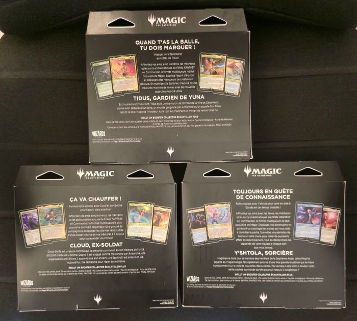 Lot de 3 Deck Commander Final Fantasy Blitz/Hériters/Transcendance (Petits Chocs) Magic the Gathering - photo numéro 2