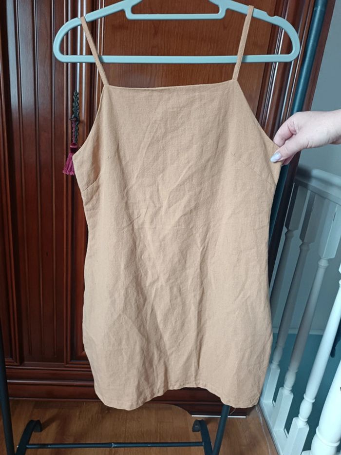 Robe courte marron Lefon neuve 38