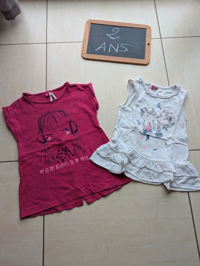 Tee-shirt + débardeur orchestra 2 ans