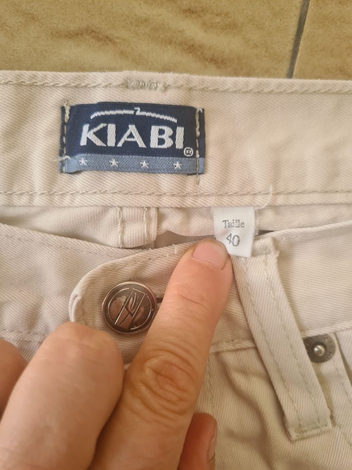 Jean crème Kiabi / Taille 40 - photo numéro 2