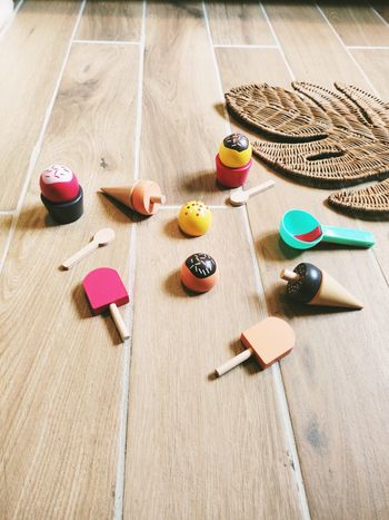 🍦Dinette en bois esquimaux et création de boules de glaces avec scratch en bois