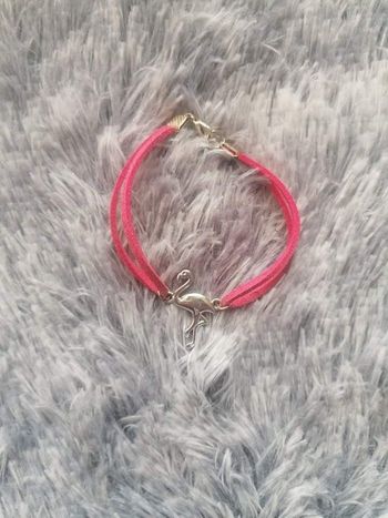 Bracelet flament rose