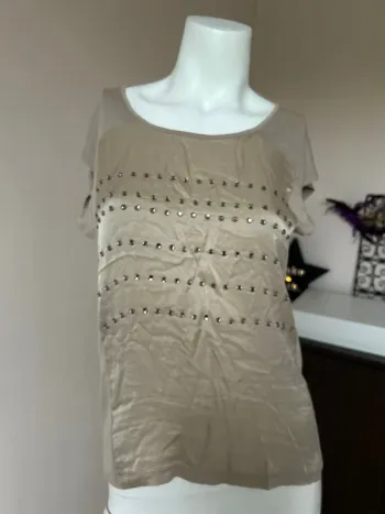 Haut mélange soie et polyester 123
