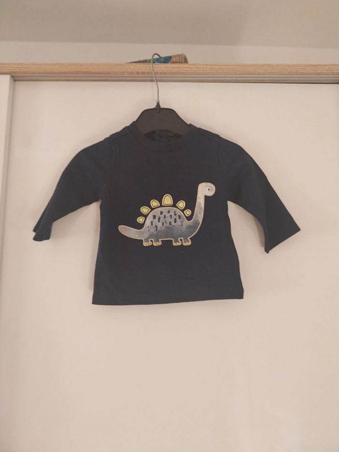 Tee-shirt manche longue bébé garçon 3 mois