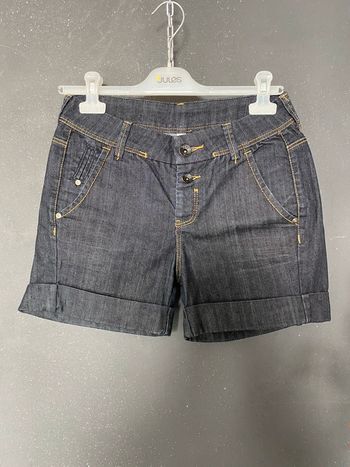 Short en jeans à revers