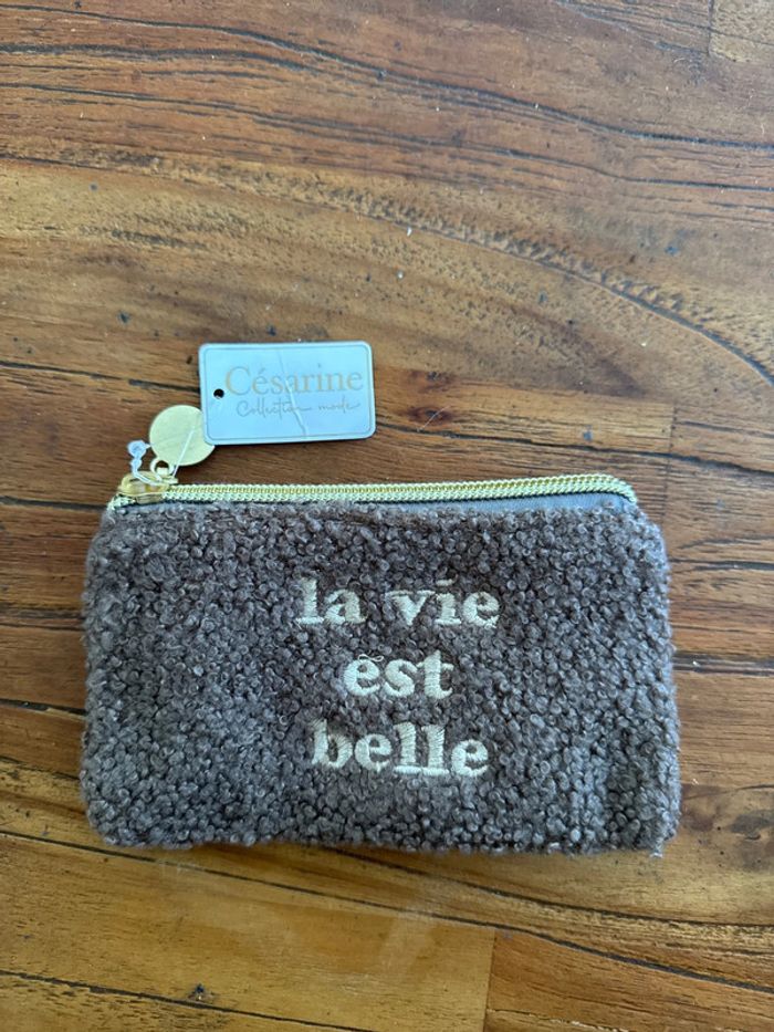 Porte monnaie la vie est belle neuf