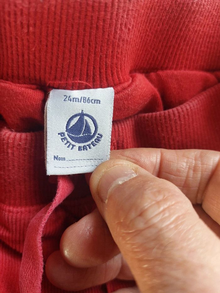 Pantalon Petit Bateau taille 24 mois (86 cm) - photo numéro 3