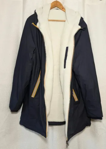 Doudoune homme 3/4 taille L bleu neuve