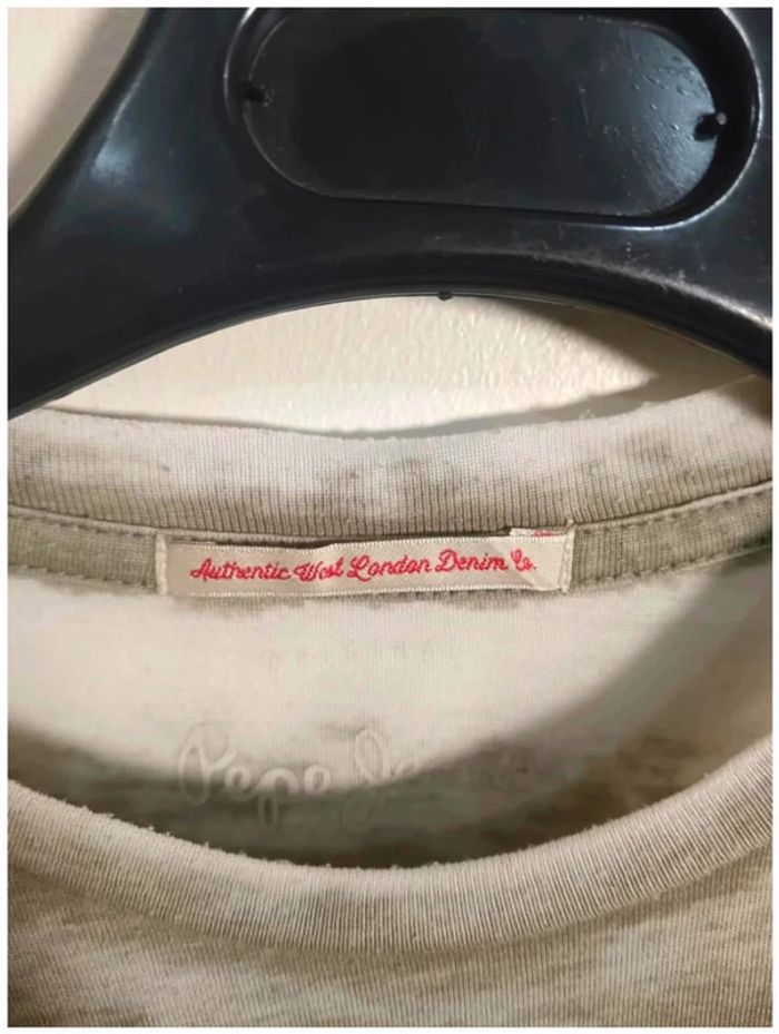 C12 blouse gris/vert Pepe jeans 8 ans - photo numéro 3