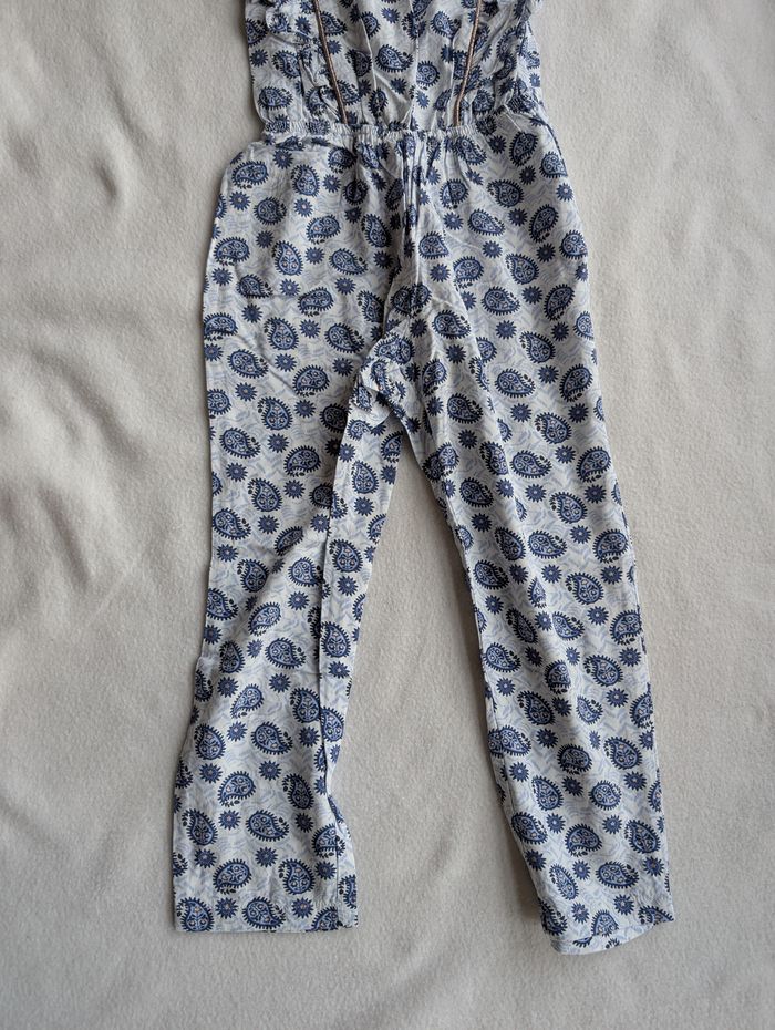 Combinaison bleu motif cachemire - 4A - Lulu castagnette - photo numéro 5