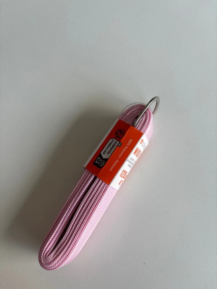 Lacet rose 120cm plat - photo numéro 2