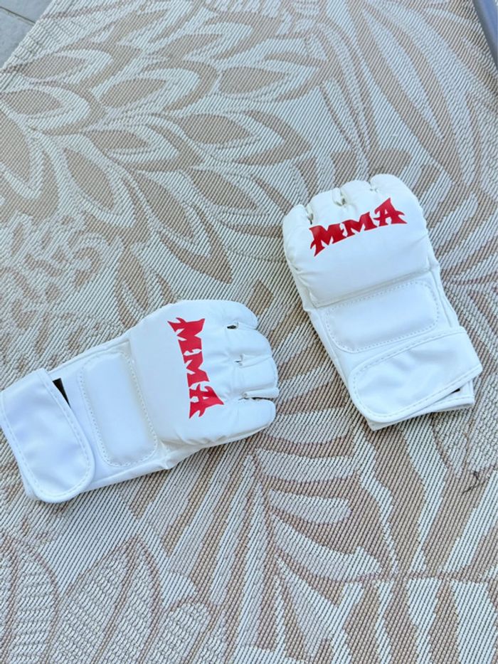 Gants d’entraînement MMA blancs - photo numéro 3