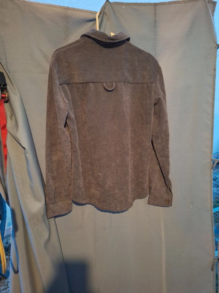 Chemise velours gris