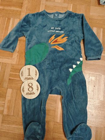 Pyjama velours Kiabi 18 mois