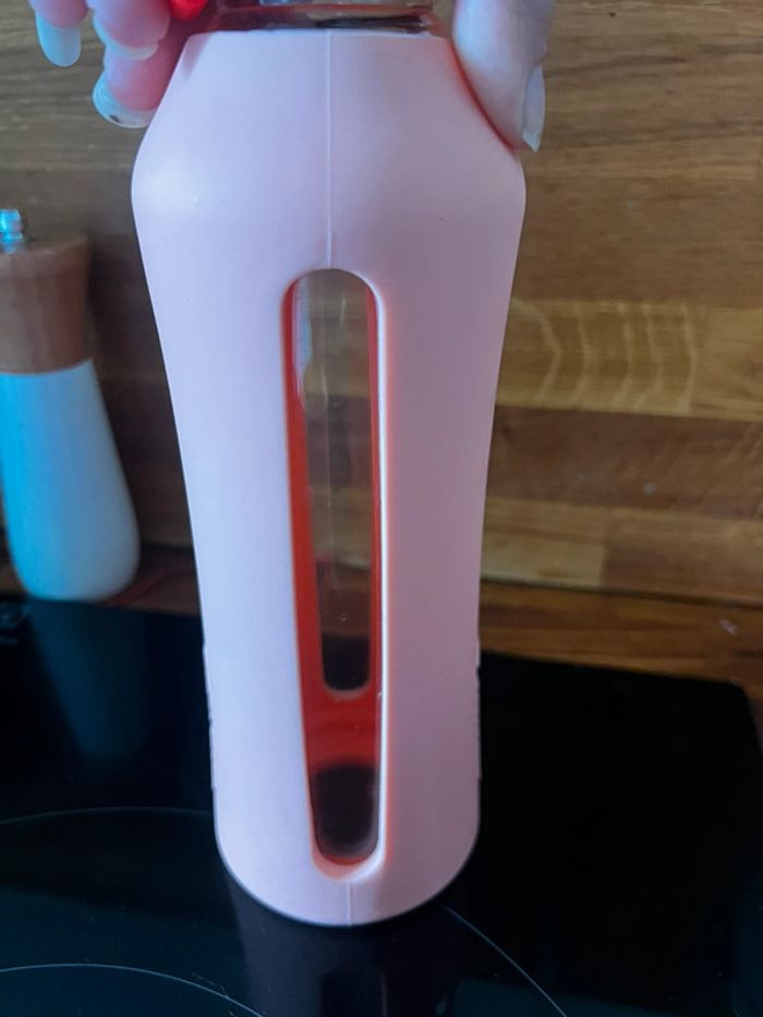 Gourde en verre rose - photo numéro 2