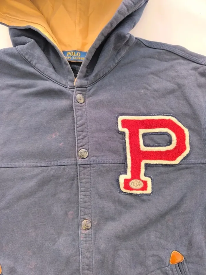 Sweat veste Ralph Lauren homme old school bon état taille XL - photo numéro 8