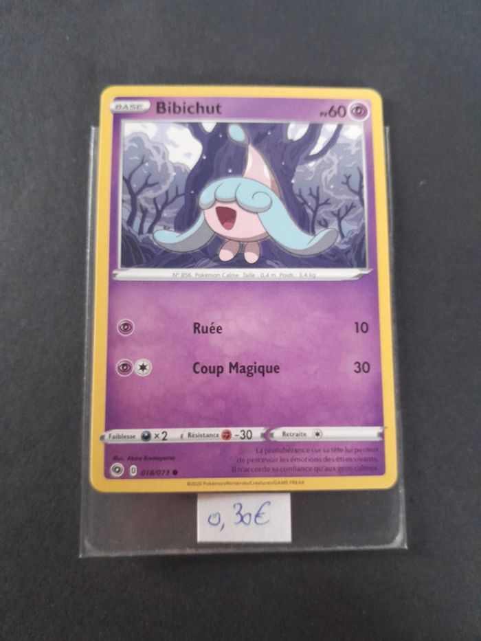 Carte Pokémon Bibichut 18/073