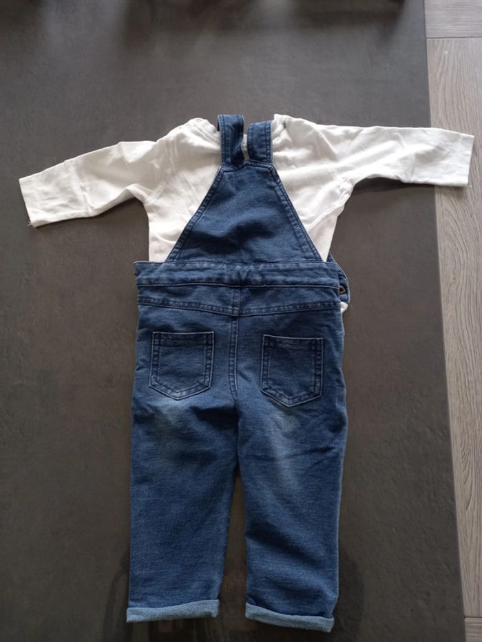 Salopette avec tes shirt a manche - photo numéro 2