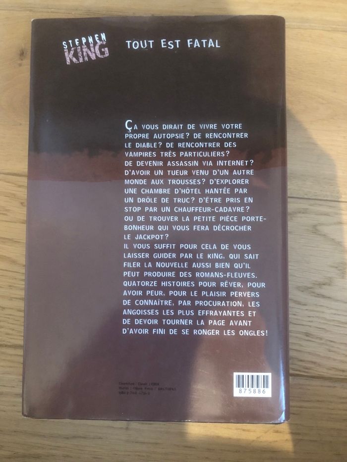 Tout est fatal - Stephen King - photo numéro 2