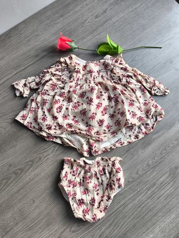 Haut avec petite culotte bebe Fille 1/3mois