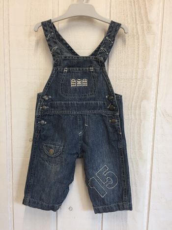 Salopette jean - Serge Blanco - 3/6m