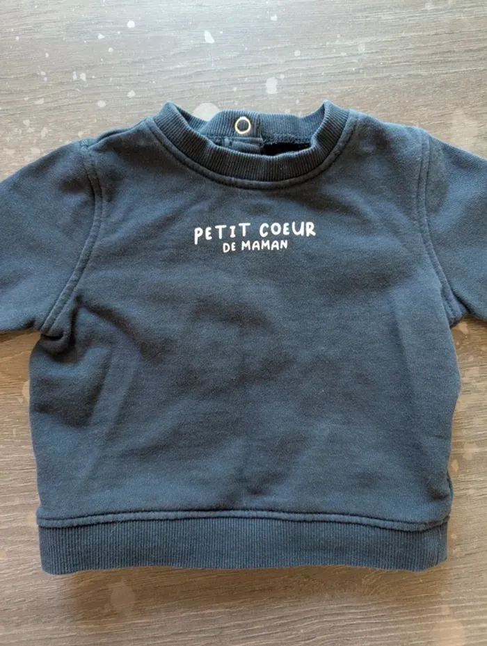 Pull petit coeur de maman