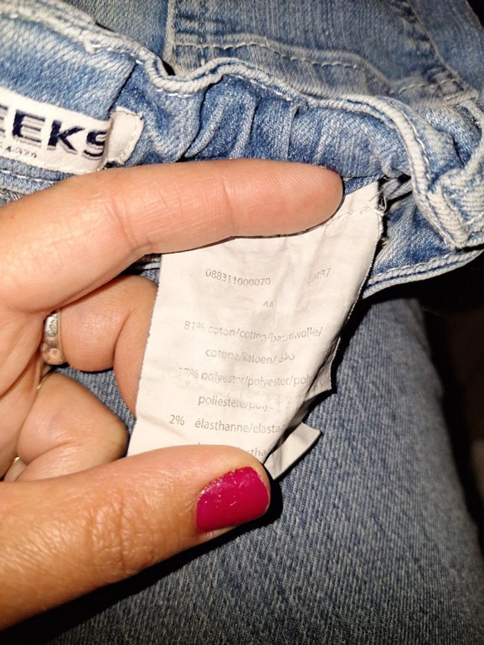 Jeans slim 4 ans fleurie - photo numéro 6