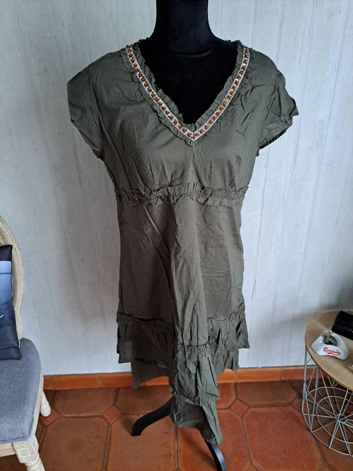 robe d'été kaki