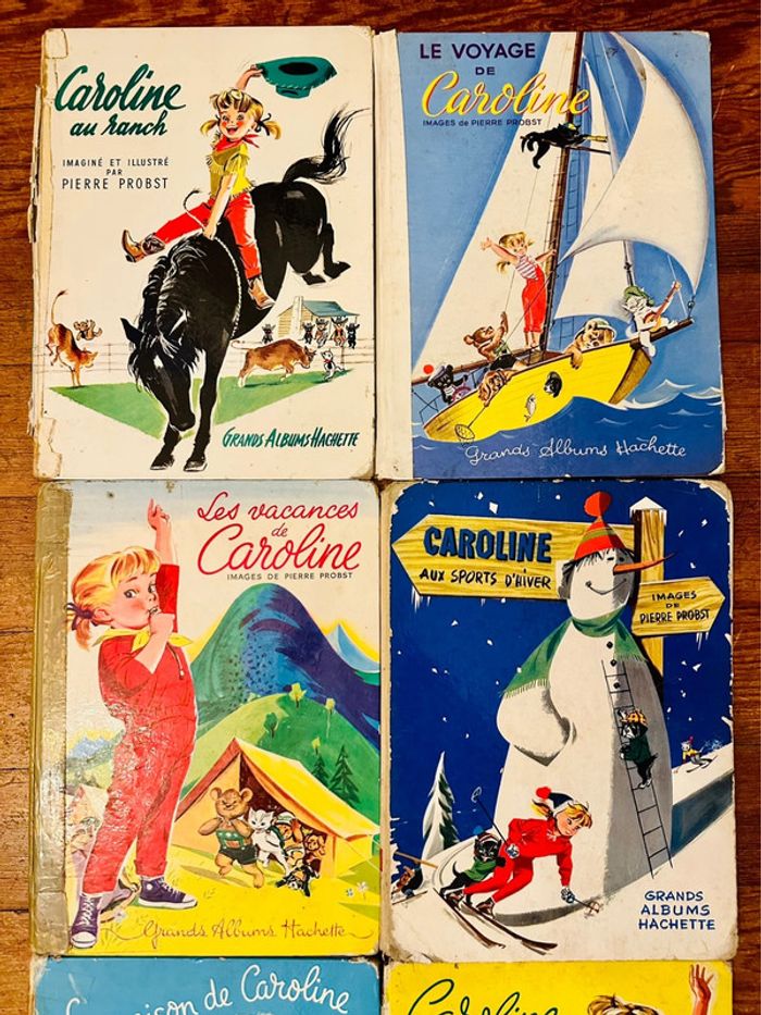 Lot de 6 grands livres couleurs albums Hachette bd état satisfaisant Caroline Pierre Probst - photo numéro 3